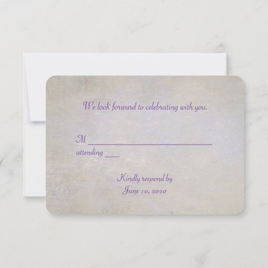 RSVP Butterfly op Lilacs Kaart (Achterkant)