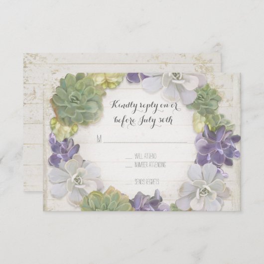 RSVP Cactus Krans Blad Succulent Houten Western (Voorkant / Achterkant)