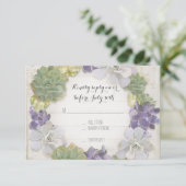 RSVP Cactus Krans Blad Succulent Houten Western Kaartje (Staand voorkant)