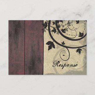 RSVP Card Barn Board voor alle bruiloft Kaartje