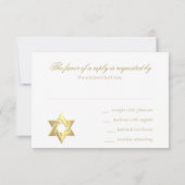 RSVP Card Colorful Rainbow Star Damask Kaartje (Achterkant)