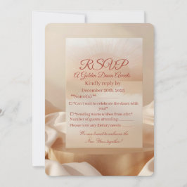 RSVP Card – Golden Dawn | Elegant Sunrise New Year