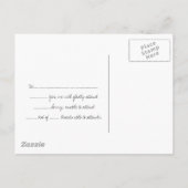 RSVP Card-GreenAqua Uitnodiging Briefkaart (Achterkant)