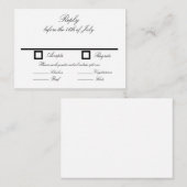 RSVP Card Informatiekaartje (Voorkant / Achterkant)