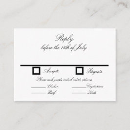 RSVP Card Informatiekaartje
