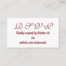 RSVP Card Informatiekaartje