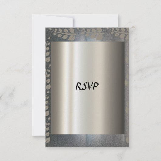 RSVP Card Silver Kaart (Voorkant)