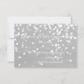 RSVP Card - Sparkling Wedding Grijs Zilver (Voorkant)