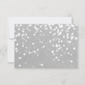 RSVP Card - Sparkling Wedding Grijs Zilver (Achterkant)