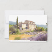 RSVP Card Waterverf Cote d'Azur France Riviera Kaart (Achterkant)