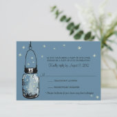RSVP Card Whimsy Fireflies (Staand voorkant)