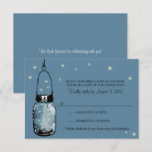 RSVP Card Whimsy Fireflies (Voorkant / Achterkant)