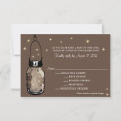 RSVP Card Whimsy Fireflies (Voorkant)