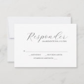 RSVP Cards Waterverf Vlinder en Bloem (Voorkant)