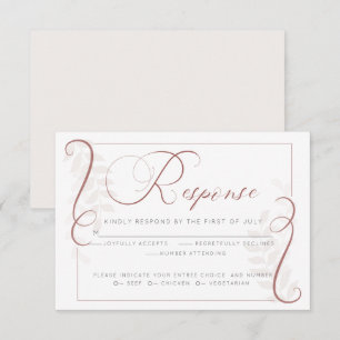 RSVP   Cayenne en Blush Kaart