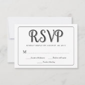 RSVP Chalkboard Weduwkaarten (Voorkant)