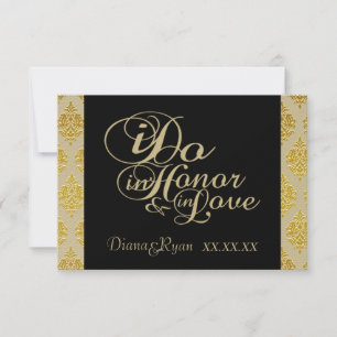 RSVP Champagne Damask Kaarten Kaartje