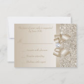 RSVP Champagne Sequins, Bow & Diamant RSVP (Achterkant)