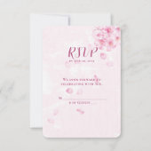 RSVP cherry blossom bruiloft (Voorkant)