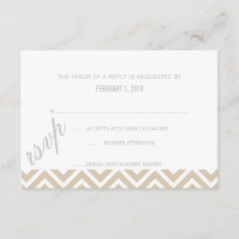RSVP | Chevron Kaartje