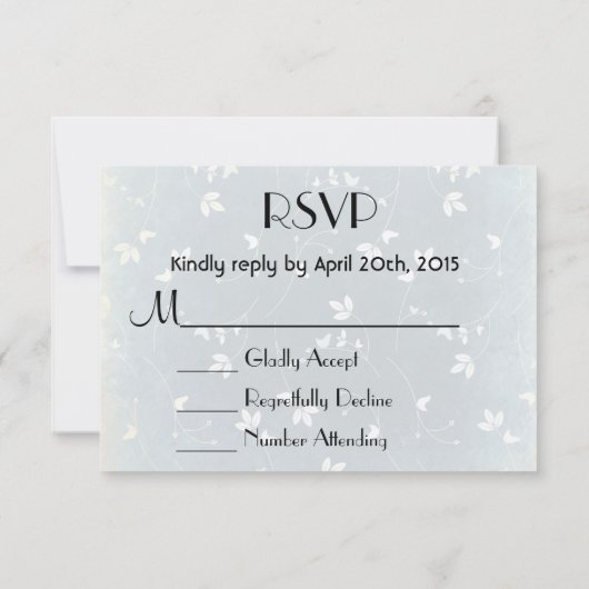 RSVP Chic  Pattern met vogels en bladeren (Achterkant)