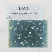 RSVP Chic  Pattern met vogels en bladeren Kaartje (Voorkant / Achterkant)