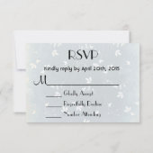 RSVP Chic  Pattern met vogels en bladeren Kaartje (Achterkant)