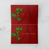 RSVP Chinese trouwuitnodigkaart met bamboe (Binnen)