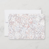 RSVP Classic Gouden Lelie Pastel Bruiloft Antwoord Kaart (Achterkant)