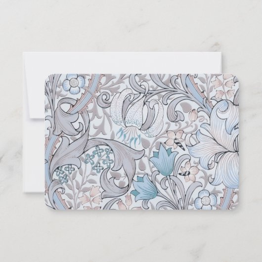 RSVP Classic Gouden Lelie Pastel Bruiloft Antwoord Kaart (Achterkant)