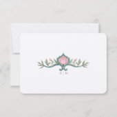 RSVP Classic Pioenen Huwelijksantwoord Kaart (Achterkant)