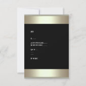 RSVP Corporate Event Formal Black Stropdas Champag (Achterkant)