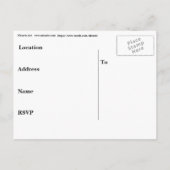 RSVP Corporate Party - Infinity-symbool Uitnodiging Briefkaart (Achterkant)