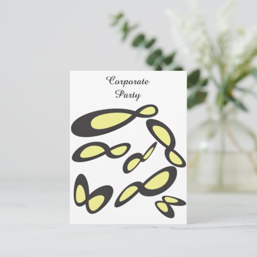 RSVP Corporate Party - Infinity-symbool Uitnodiging Briefkaart (Staand voorkant)