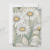 RSVP Daisies Wedding Reply Kaart (Achterkant)