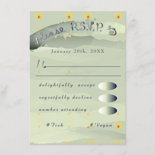 RSVP Daisy en Grey Enclosure Informatiekaartje (Voorkant)