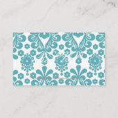 RSVP Damask  Custom Wedding Response Kaart (Achterkant)