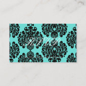 RSVP Damask Custom Wedding Response Kaart (Achterkant)