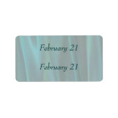 RSVP Datum Stickers (Voorkant)