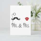 RSVP de heer & Mrs Cards Kaartje (Staand voorkant)