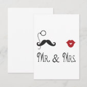 RSVP de heer & Mrs Cards Kaartje (Voorkant / Achterkant)