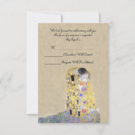 RSVP "De Kus" Gouden Bruiloft Jubileum Klimt Kaartje