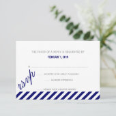 RSVP | Diagonaal Kaartje (Staand voorkant)