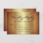 RSVP druist Golden Wedding Jubileum Bridal in (Voorkant / Achterkant)