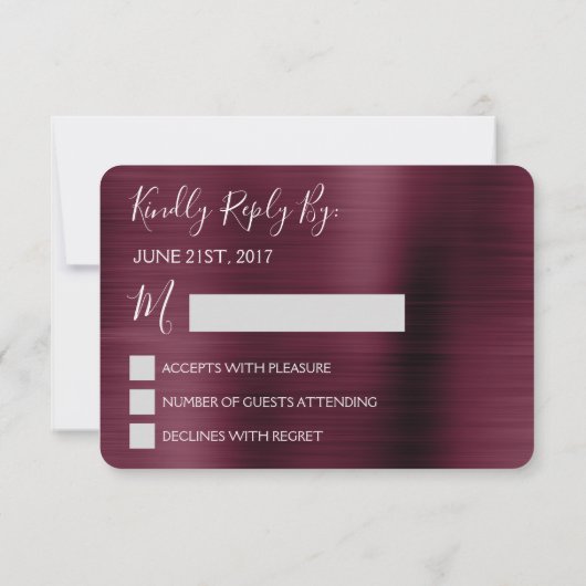 RSVP - Dusty Blue en Cranberry Bourgondië (Achterkant)