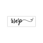 RSVP eenvoudig zwart script Zelfinktende Stempel (Design)