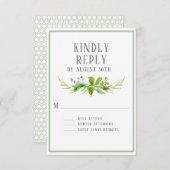 RSVP Eenvoudige Eucalyptus Leaf Zaden Groene Hexag (Voorkant / Achterkant)