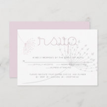 RSVP | Eenvoudige Houtskool Grijs Bord Roze Bloem