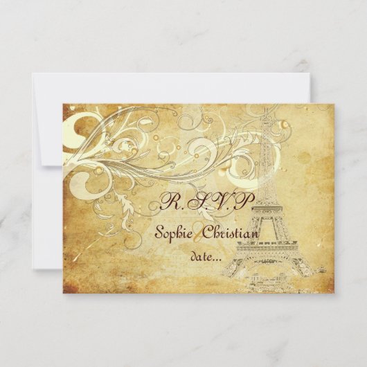 RSVP EIFFEL TOWER/VANILLA SWIRLS (Voorkant)