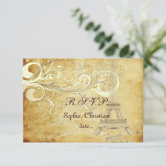RSVP  EIFFEL TOWER/VANILLA SWIRLS (Staand voorkant)